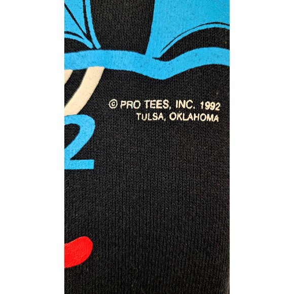 Vintage Tulsa State Fair Sweatshirt Glow In Dark Route 66 XXL New Deadstock 1992 - Picture 6 of 12